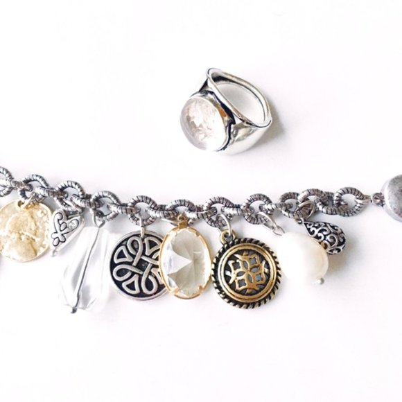 Chicos Charm Bracelet Multimedia Gold Silver - Picture 4 of 11